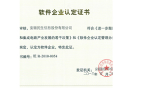 Ascertainment Certificate of Software